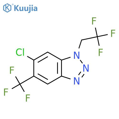6-chloro-1-(2,2,2-trifluoroethyl)-5-(trifluoromethyl)-1H-1,2,3-benzotriazole structure