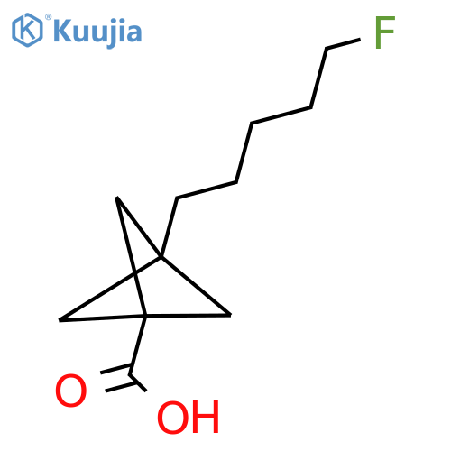 3-(5-Fluoropentyl)bicyclo[1.1.1]pentane-1-carboxylic acid structure