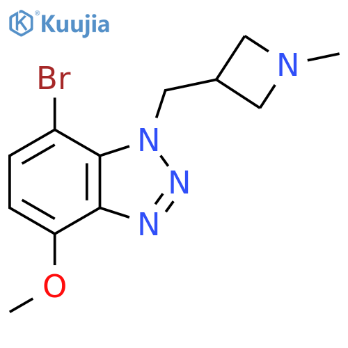 7-bromo-4-methoxy-1-[(1-methylazetidin-3-yl)methyl]-1H-1,2,3-benzotriazole structure