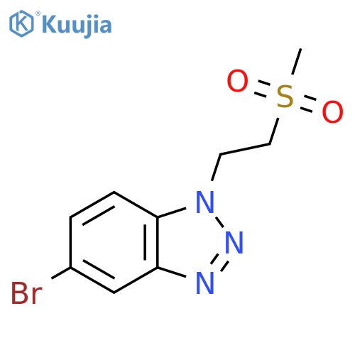 5-bromo-1-(2-methanesulfonylethyl)-1H-1,2,3-benzotriazole structure
