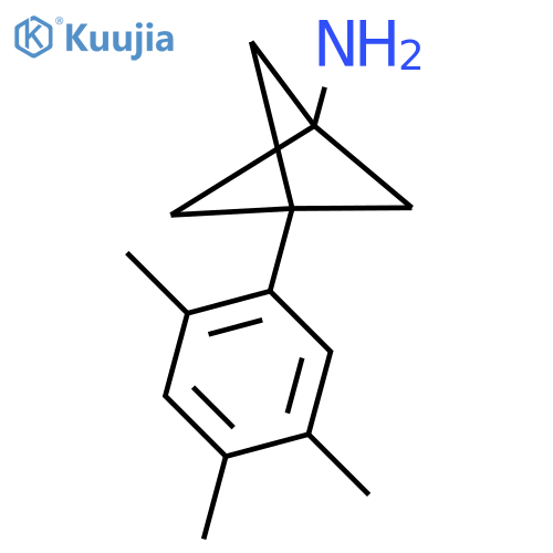 3-(2,4,5-Trimethylphenyl)bicyclo[1.1.1]pentan-1-amine structure