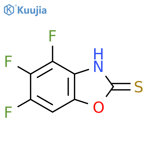 4,5,6-Trifluoro-1,3-benzoxazole-2-thiol structure