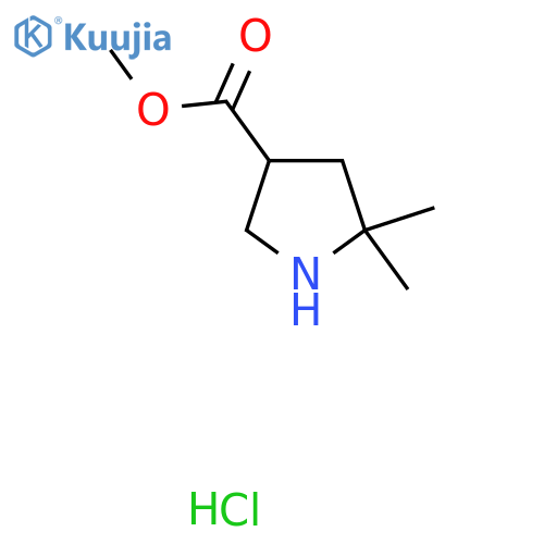 Methyl 5,5-dimethylpyrrolidine-3-carboxylate hydrochloride structure
