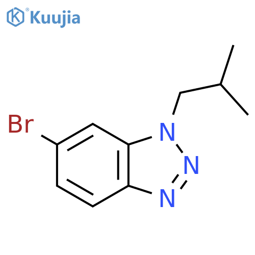 6-bromo-1-(2-methylpropyl)-1H-1,2,3-benzotriazole structure