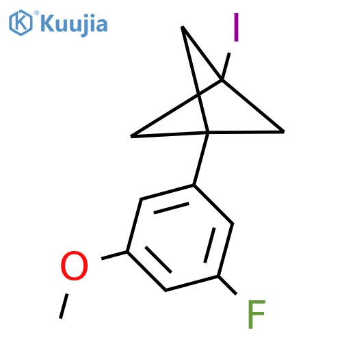 1-(3-Fluoro-5-methoxyphenyl)-3-iodobicyclo[1.1.1]pentane structure