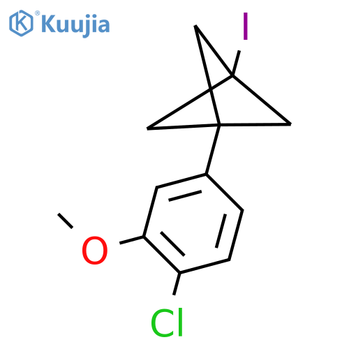 1-(4-Chloro-3-methoxyphenyl)-3-iodobicyclo[1.1.1]pentane structure