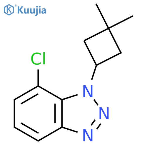 7-chloro-1-(3,3-dimethylcyclobutyl)-1H-1,2,3-benzotriazole structure