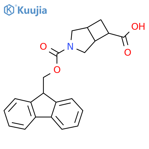 3-{[(9H-fluoren-9-yl)methoxy]carbonyl}-3-azabicyclo[3.2.0]heptane-6-carboxylic acid structure