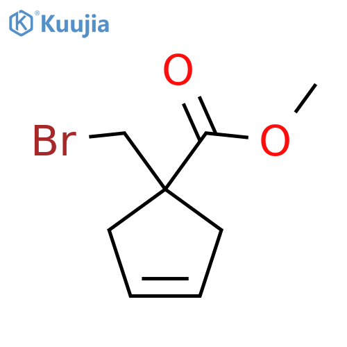Methyl 1-(bromomethyl)cyclopent-3-ene-1-carboxylate structure