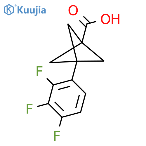 3-(2,3,4-Trifluorophenyl)bicyclo[1.1.1]pentane-1-carboxylic acid structure