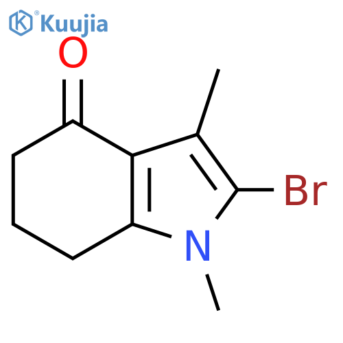 2-Bromo-1,3-dimethyl-6,7-dihydro-5H-indol-4-one structure