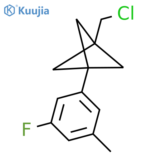 1-(Chloromethyl)-3-(3-fluoro-5-methylphenyl)bicyclo[1.1.1]pentane structure