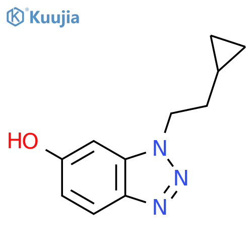 1-(2-cyclopropylethyl)-1H-1,2,3-benzotriazol-6-ol structure