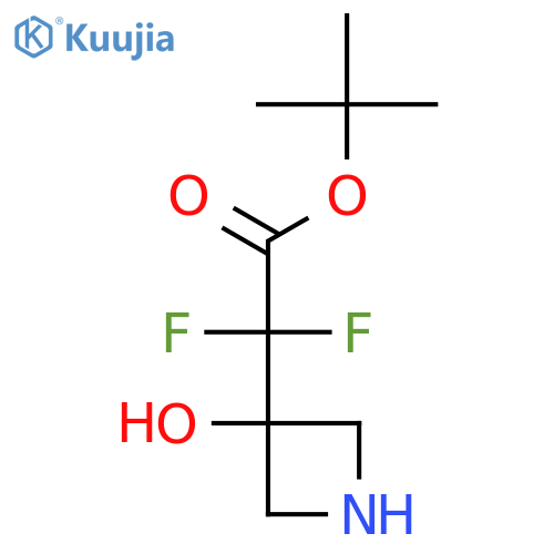 Tert-butyl 2,2-difluoro-2-(3-hydroxyazetidin-3-yl)acetate structure