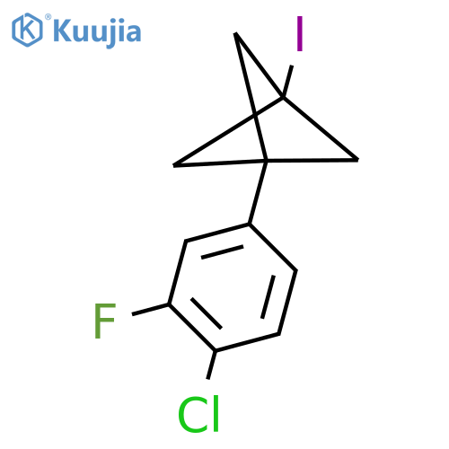 1-(4-Chloro-3-fluorophenyl)-3-iodobicyclo[1.1.1]pentane structure