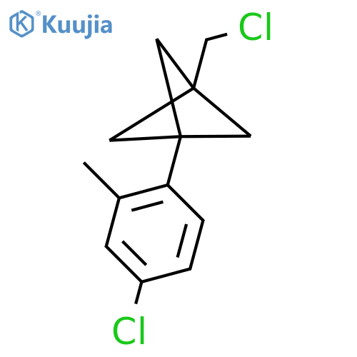 1-(4-Chloro-2-methylphenyl)-3-(chloromethyl)bicyclo[1.1.1]pentane structure