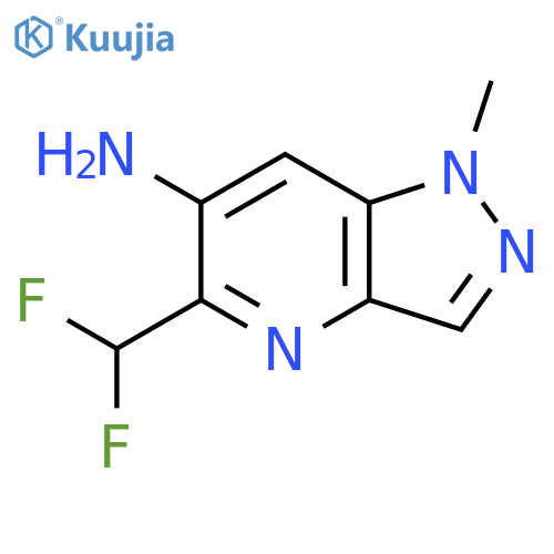 5-(difluoromethyl)-1-methyl-1H-pyrazolo[4,3-b]pyridin-6-amine structure