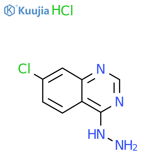 (7-Chloroquinazolin-4-yl)hydrazine;hydrochloride structure
