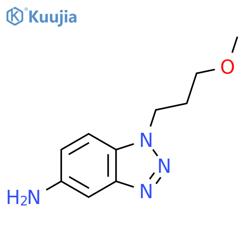 1-(3-methoxypropyl)-1H-1,2,3-benzotriazol-5-amine structure