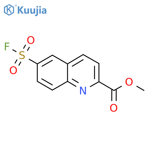 Methyl 6-fluorosulfonylquinoline-2-carboxylate structure