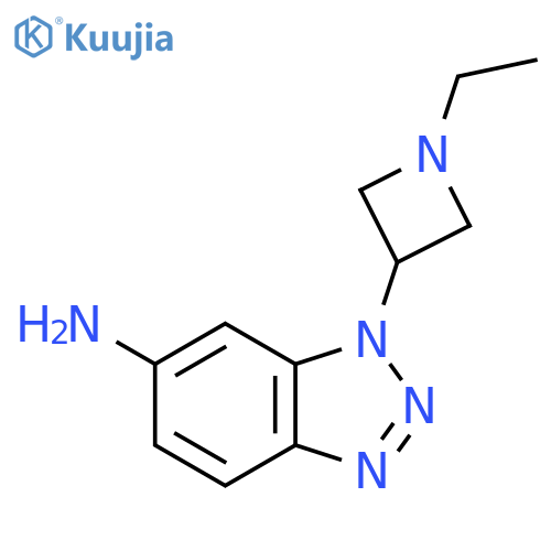 1-(1-ethylazetidin-3-yl)-1H-1,2,3-benzotriazol-6-amine structure