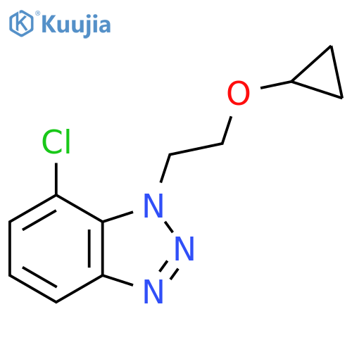 7-chloro-1-(2-cyclopropoxyethyl)-1H-1,2,3-benzotriazole structure