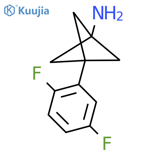 3-(2,5-Difluorophenyl)bicyclo[1.1.1]pentan-1-amine structure