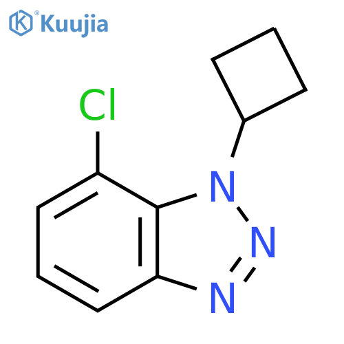 7-chloro-1-cyclobutyl-1H-1,2,3-benzotriazole structure
