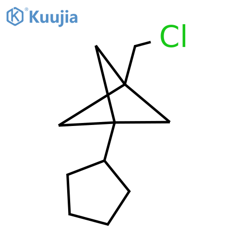 1-(Chloromethyl)-3-cyclopentylbicyclo[1.1.1]pentane structure
