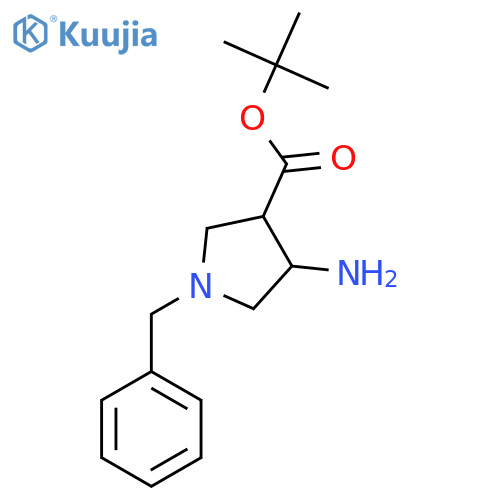 Tert-butyl 4-amino-1-benzylpyrrolidine-3-carboxylate structure