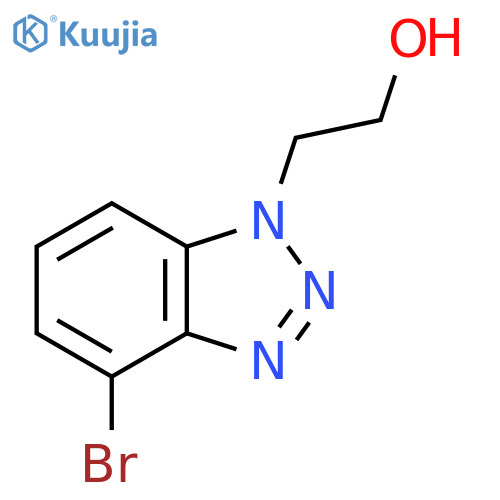 2-(4-bromo-1H-1,2,3-benzotriazol-1-yl)ethan-1-ol structure