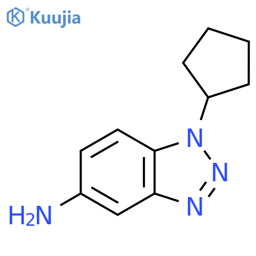 1-cyclopentyl-1H-1,2,3-benzotriazol-5-amine structure