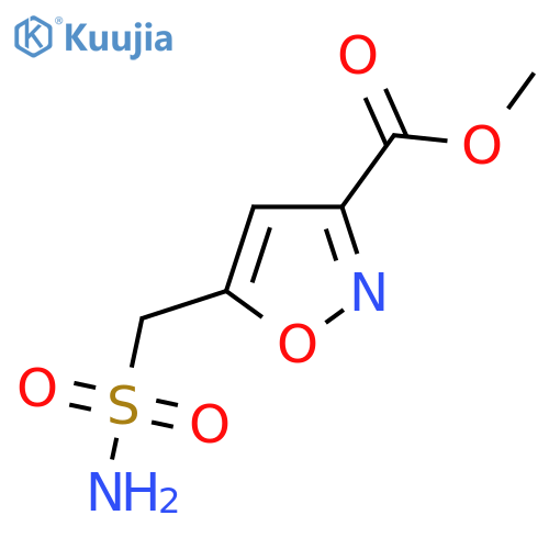 methyl 5-(sulfamoylmethyl)-1,2-oxazole-3-carboxylate structure
