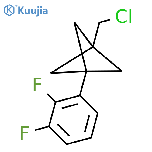 1-(Chloromethyl)-3-(2,3-difluorophenyl)bicyclo[1.1.1]pentane structure