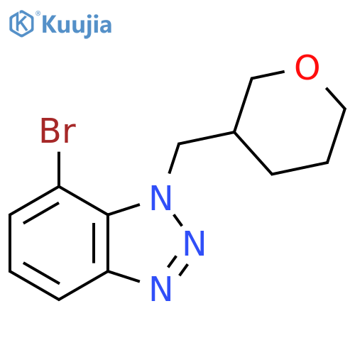 7-bromo-1-[(oxan-3-yl)methyl]-1H-1,2,3-benzotriazole structure