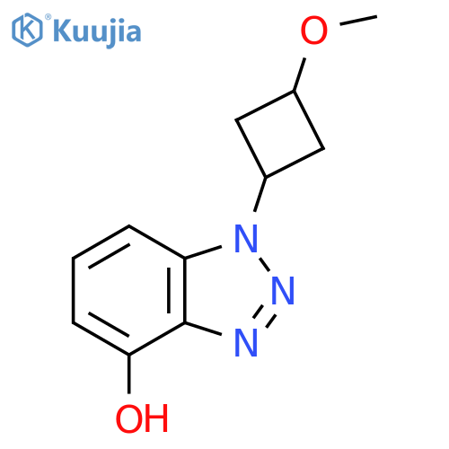 1-(3-methoxycyclobutyl)-1H-1,2,3-benzotriazol-4-ol structure