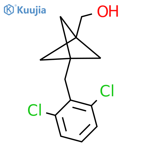 [3-[(2,6-Dichlorophenyl)methyl]-1-bicyclo[1.1.1]pentanyl]methanol structure