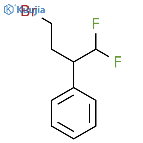 (4-bromo-1,1-difluorobutan-2-yl)benzene structure