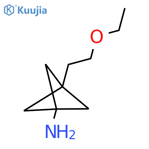 3-(2-Ethoxyethyl)bicyclo[1.1.1]pentan-1-amine structure