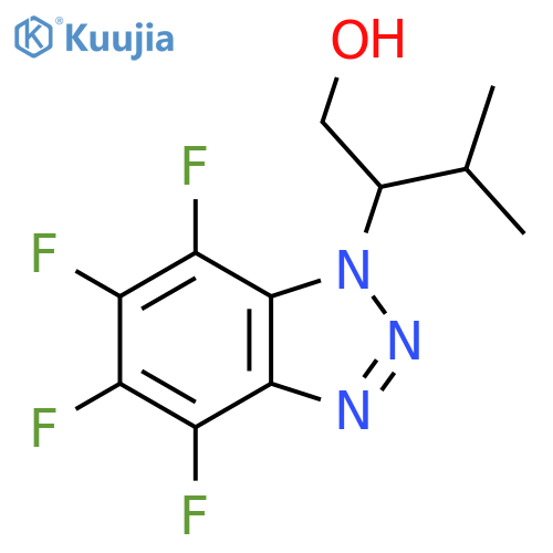 3-methyl-2-(tetrafluoro-1H-1,2,3-benzotriazol-1-yl)butan-1-ol structure
