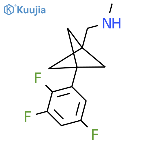 N-Methyl-1-[3-(2,3,5-trifluorophenyl)-1-bicyclo[1.1.1]pentanyl]methanamine structure