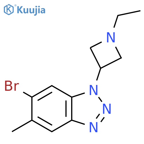 6-bromo-1-(1-ethylazetidin-3-yl)-5-methyl-1H-1,2,3-benzotriazole structure