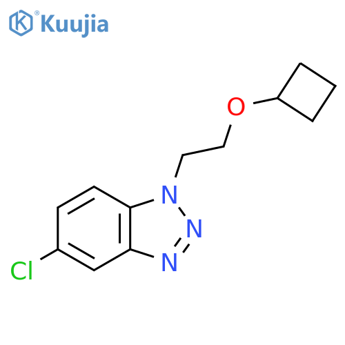 5-chloro-1-(2-cyclobutoxyethyl)-1H-1,2,3-benzotriazole structure