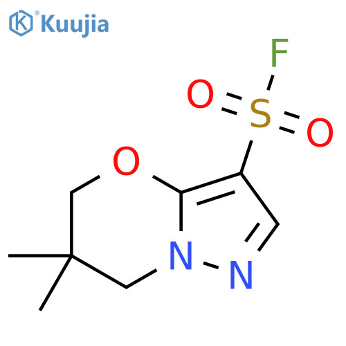 6,6-Dimethyl-5,7-dihydropyrazolo[5,1-b][1,3]oxazine-3-sulfonyl fluoride structure