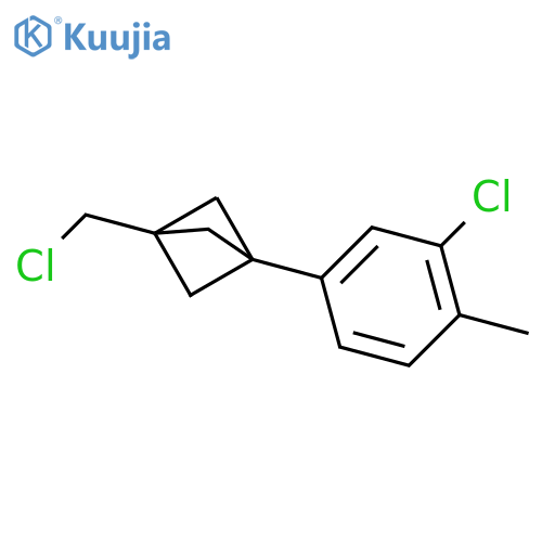 1-(3-Chloro-4-methylphenyl)-3-(chloromethyl)bicyclo[1.1.1]pentane structure