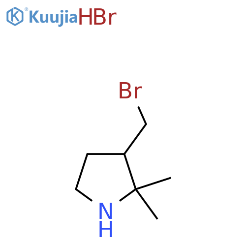 3-(Bromomethyl)-2,2-dimethylpyrrolidine hydrobromide structure