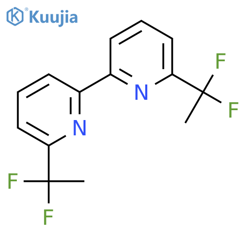 2-(1,1-Difluoroethyl)-6-[6-(1,1-difluoroethyl)pyridin-2-yl]pyridine structure
