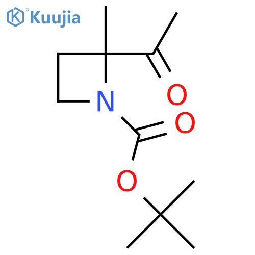 Tert-butyl 2-acetyl-2-methylazetidine-1-carboxylate structure
