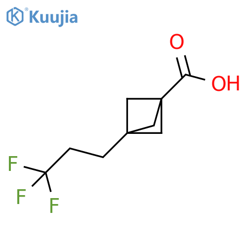 3-(3,3,3-trifluoropropyl)bicyclo[1.1.1]pentane-1-ca rboxylic acid structure