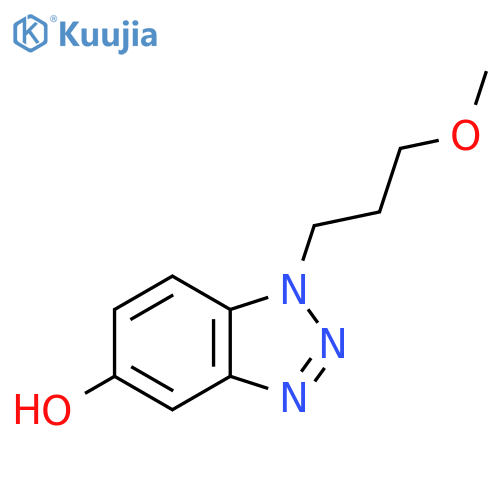 1-(3-methoxypropyl)-1H-1,2,3-benzotriazol-5-ol structure